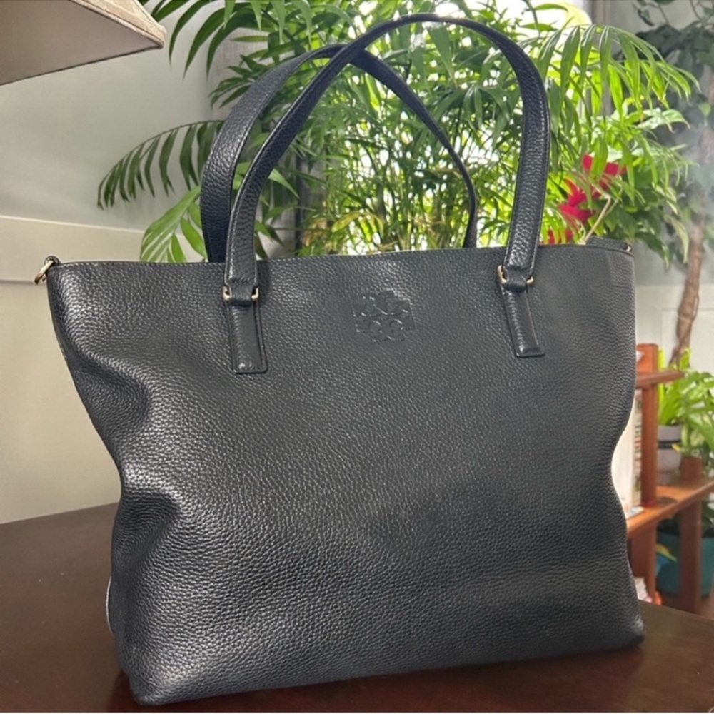 Tory Burch Black Leather Tote